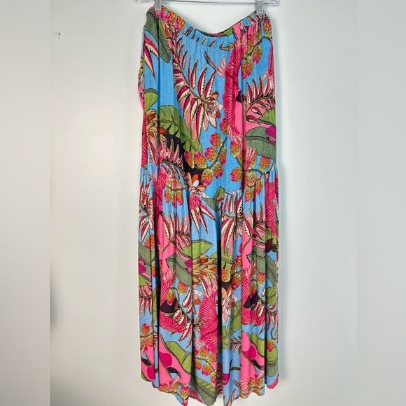 RACHEL Rachel Roy Tropical Print Wrap Maxi Skirt - Picture 4 of 11